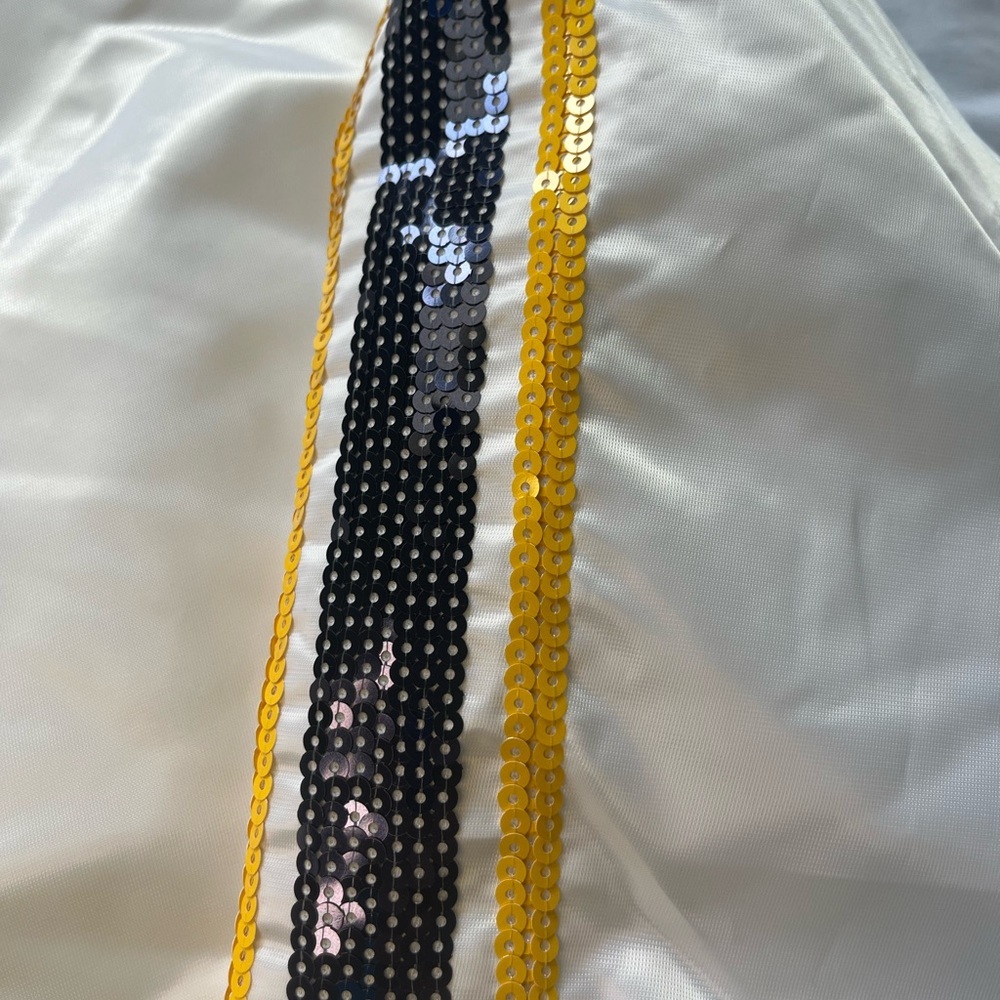 White and Yellow Varsity Jacket - Picture 5 of 11